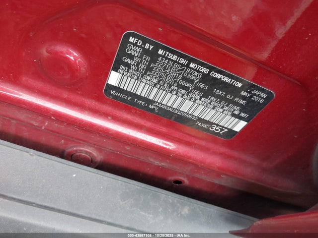 2016 MITSUBISHI OUTLANDER SPORT JA4AR3AU3GZ050632 Photo 8