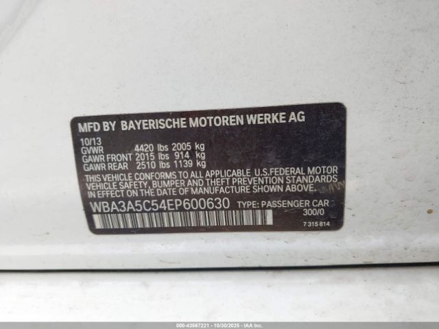 2014 BMW 328I WBA3A5C54EP600630 Photo 8