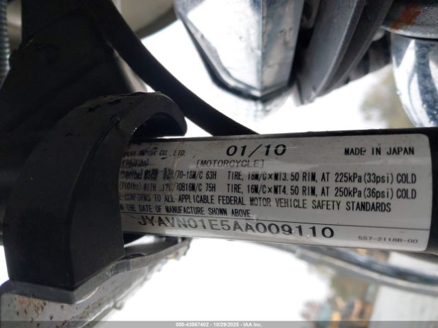 2010 YAMAHA XVS950 JYAVN01E5AA009110 Photo 9