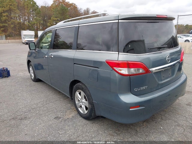 2012 Nissan Quest Sv მანქანა იყიდება აუქციონზე, vin: JN8AE2KP5C9047850, აუქციონის ნომერი: 43567575