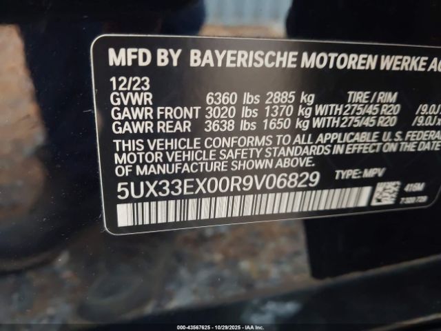 2024 BMW X6 5UX33EX00R9V06829 Photo 8