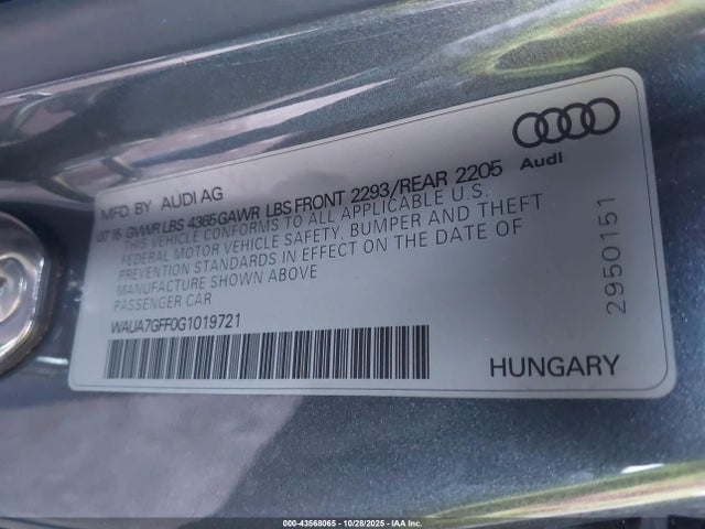 2016 AUDI A3 WAUA7GFF0G1019721 Photo 8