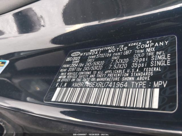 2024 HYUNDAI PALISADE KM8R74GEXRU741964 Photo 8