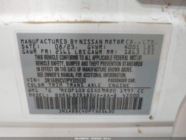 2023 NISSAN SENTRA 3N1AB8CV2PY325630 Photo 8