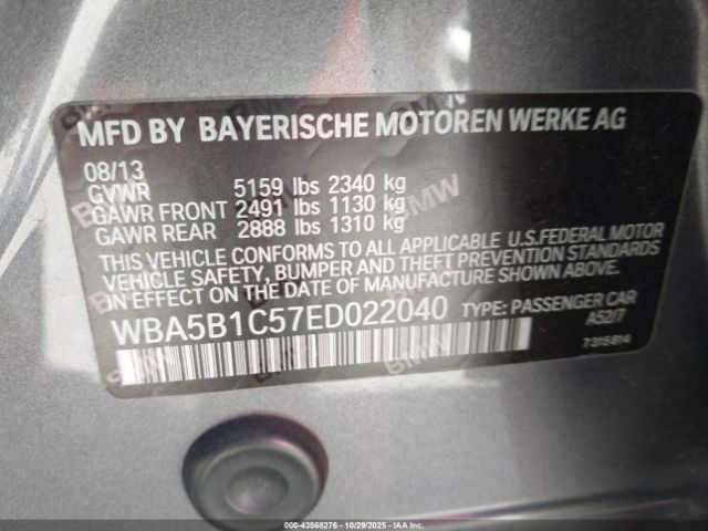 2014 BMW 535I WBA5B1C57ED022040 Photo 8