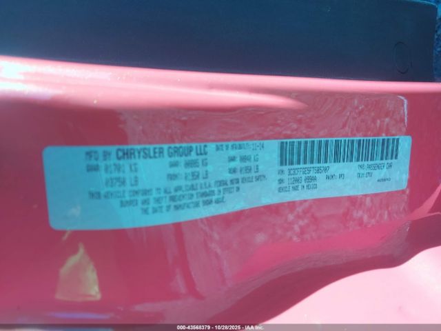 2015 FIAT 500E 3C3CFFGE5FT585707 Photo 8