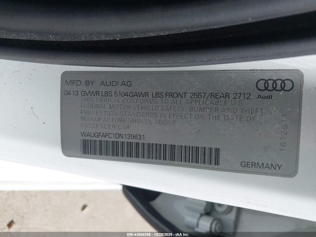 2013 AUDI A6 WAUGFAFC1DN139631 Photo 8