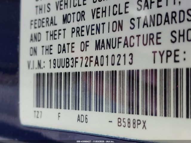 2015 ACURA TLX 19UUB3F72FA010213 Photo 8