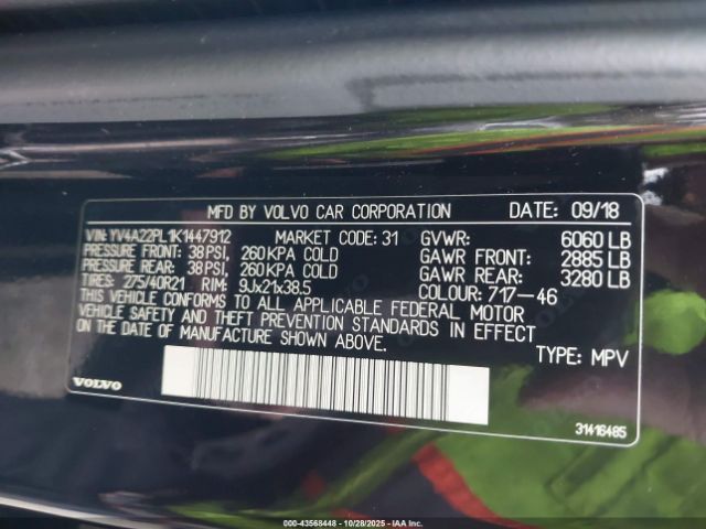 2019 VOLVO XC90 YV4A22PL1K1447912 Photo 8