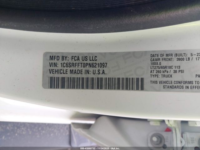 2023 RAM 1500 1C6SRFFT0PN621097 Photo 8