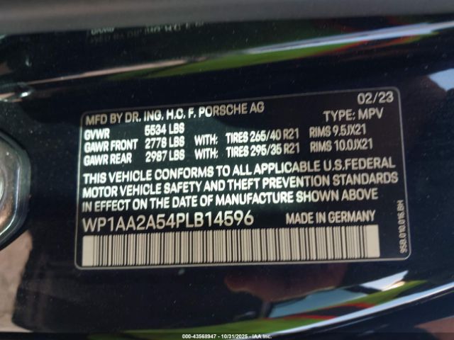 2023 PORSCHE MACAN WP1AA2A54PLB14596 Photo 8