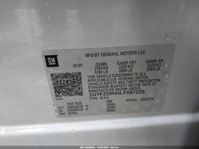 2020 CADILLAC XT4 1GYFZDR45LF087225 Photo 8