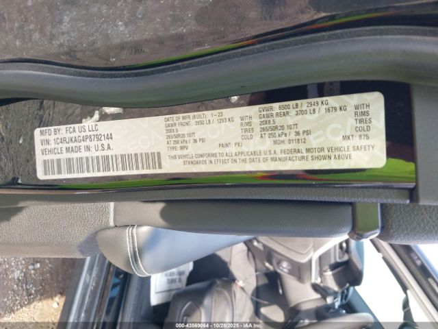 2023 JEEP GRAND CHEROKEE L 1C4RJKAG4P8792144 Photo 8