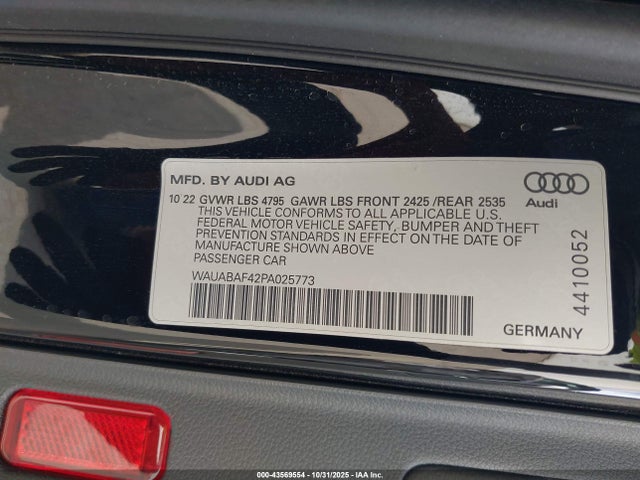 2023 AUDI A4 WAUABAF42PA025773 Photo 8