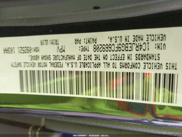 2015 JEEP GRAND CHEROKEE 1C4RJEBG9FC669208 Photo 8