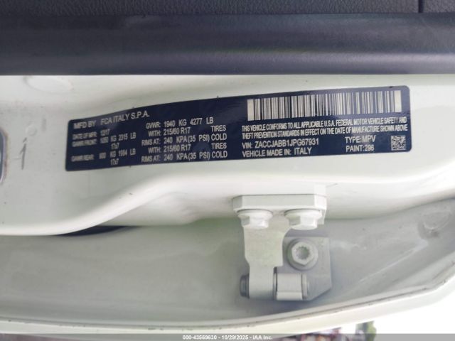 2018 JEEP RENEGADE ZACCJABB1JPG67931 Photo 8