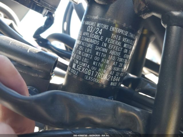 2024 KAWASAKI EX500 ML5EXGG17RDA21844 Photo 9