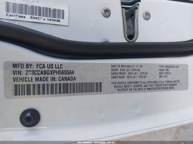 2C3CCABGXPH565564 Chrysler 300 300s