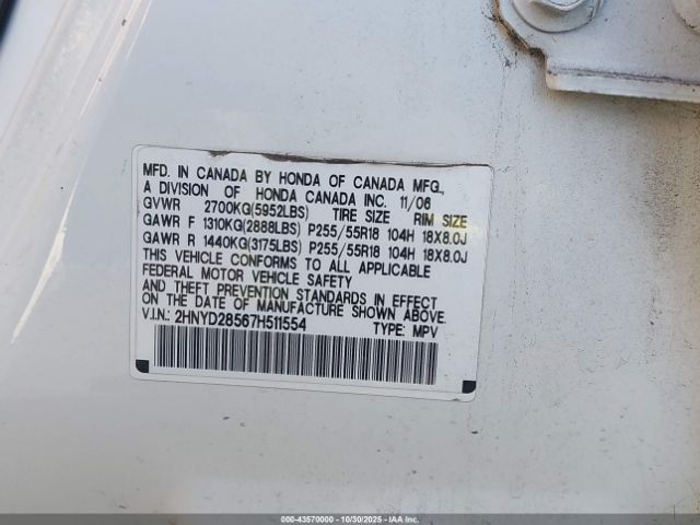 2007 ACURA MDX 2HNYD28567H511554 Photo 8