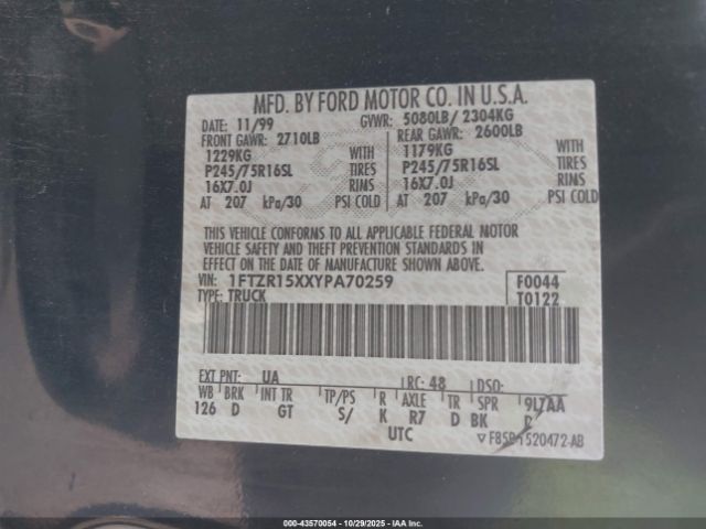 2000 FORD RANGER 1FTZR15XXYPA70259 Photo 8