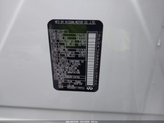 2024 INFINITI QX50 3PCAJ5BB5RF104706 Photo 8