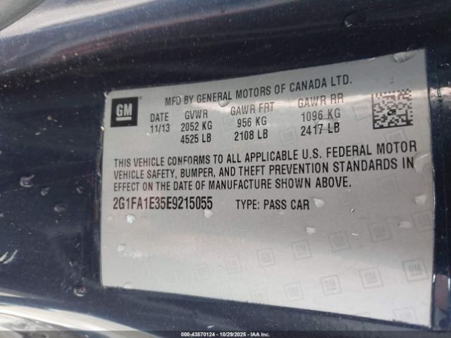 2014 CHEVROLET CAMARO 2G1FA1E35E9215055 Photo 8