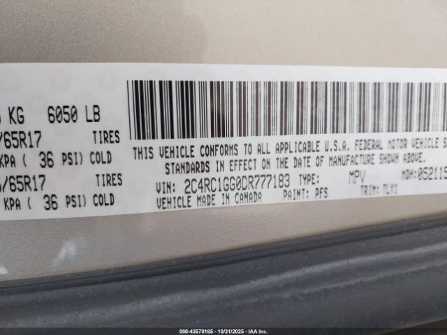 2013 CHRYSLER TOWN & COUNTRY 2C4RC1GG0DR777183 Photo 8