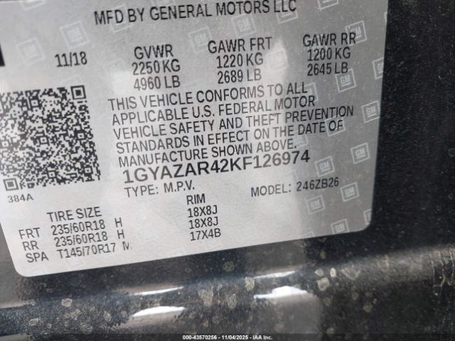 2019 CADILLAC XT4 1GYAZAR42KF126974 Photo 8