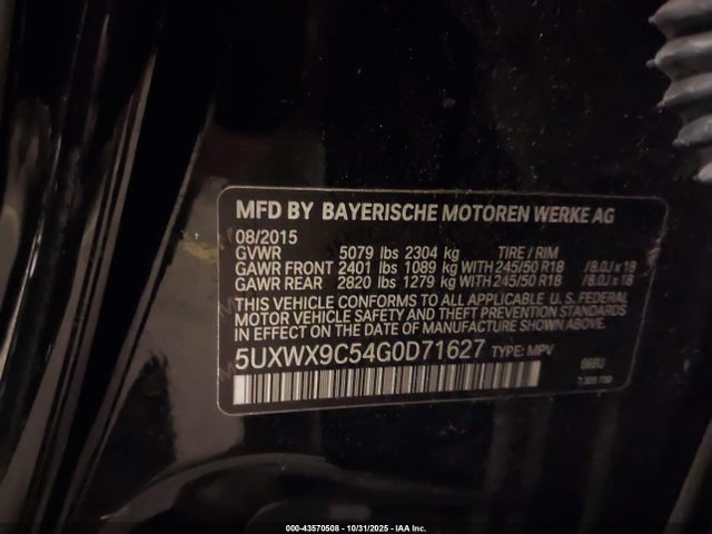 5UXWX9C54G0D71627 BMW X3 Xdrive28i