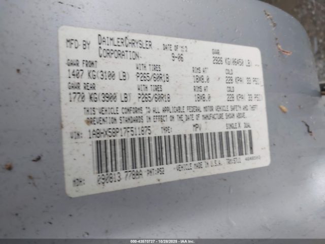 2007 CHRYSLER ASPEN 1A8HX58P17F511875 Photo 8