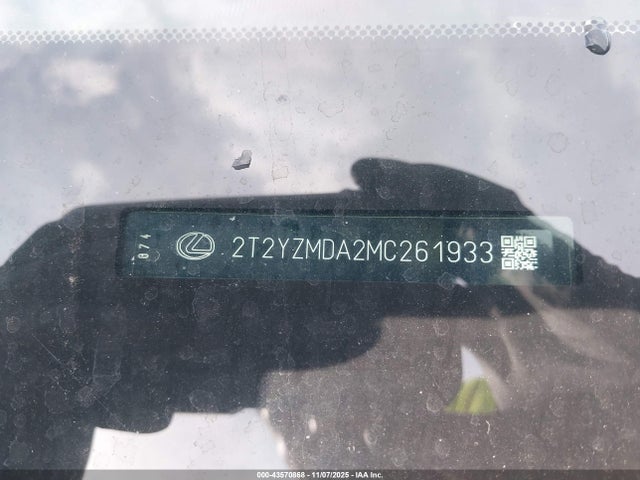 Продаж на аукціоні авто 2021 Lexus Rx 350 F Sport Handling, vin: 2T2YZMDA2MC261933, номер лоту: 43570868