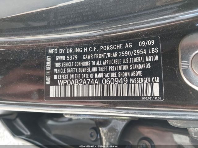 2010 PORSCHE PANAMERA WP0AB2A74AL060949 Photo 8