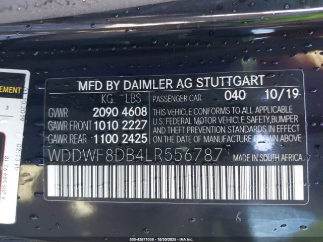 2020 MERCEDES-BENZ C 300 WDDWF8DB4LR556787 Photo 8