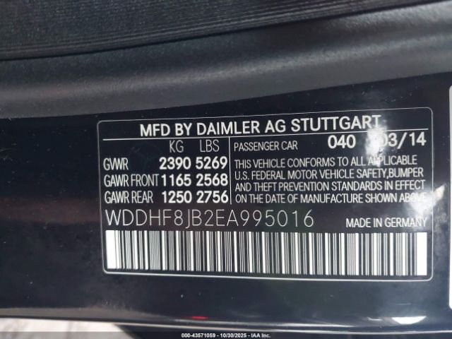 2014 MERCEDES-BENZ E 350 WDDHF8JB2EA995016 Photo 8