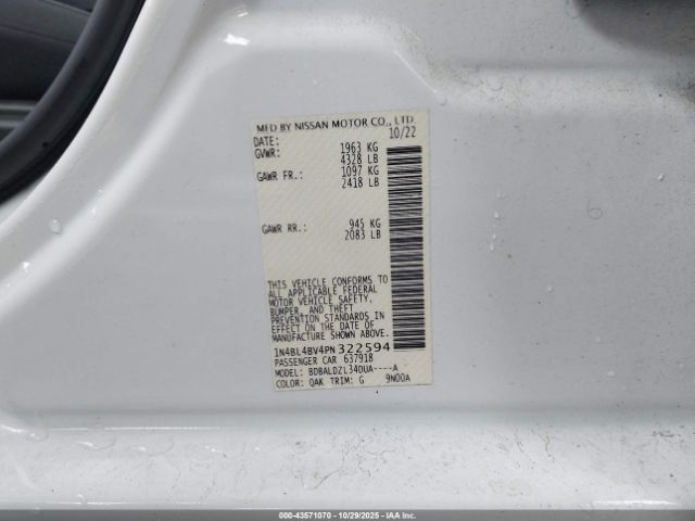 2023 NISSAN ALTIMA 1N4BL4BV4PN322594 Photo 8