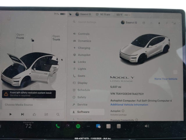 2026 TESLA MODEL Y 7SAYGDED6TA427531 Photo 6