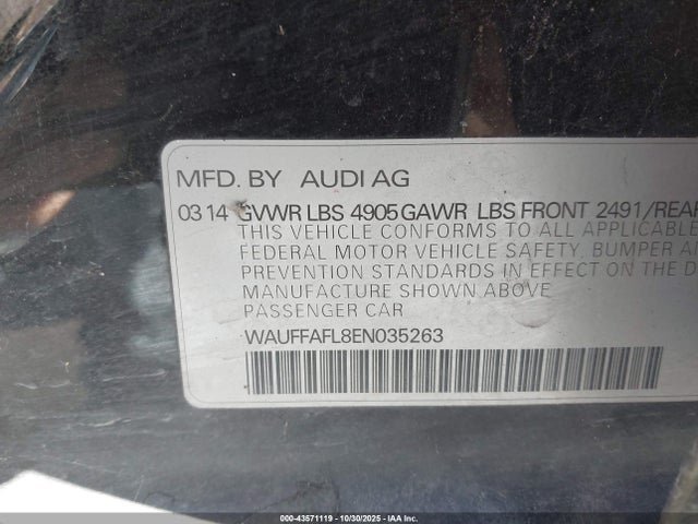 2014 AUDI A4 WAUFFAFL8EN035263 Photo 8