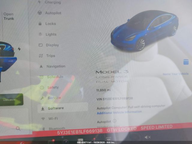 2020 TESLA MODEL 3 5YJ3E1EB1LF669138 Photo 6