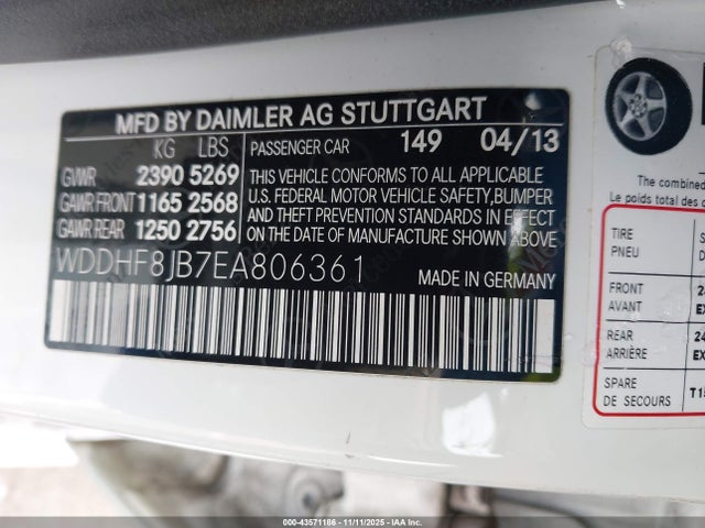 Mercedes-Benz E 350 4matic 2014 WDDHF8JB7EA806361 Image 9
