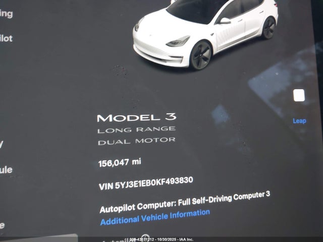 2019 TESLA MODEL 3 5YJ3E1EB0KF493830 Photo 6