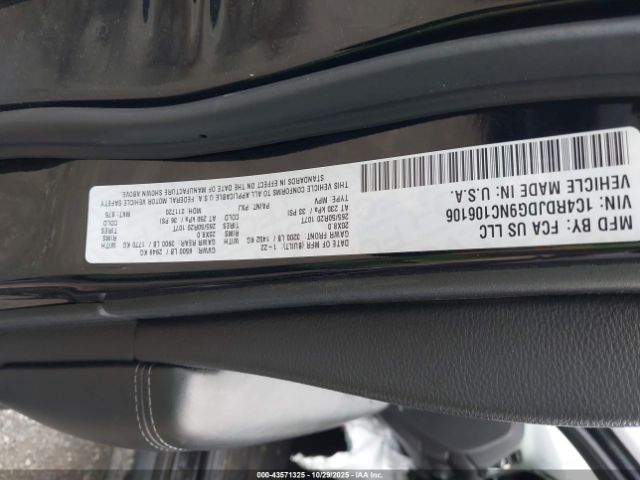 2022 DODGE DURANGO 1C4RDJDG9NC106106 Photo 8