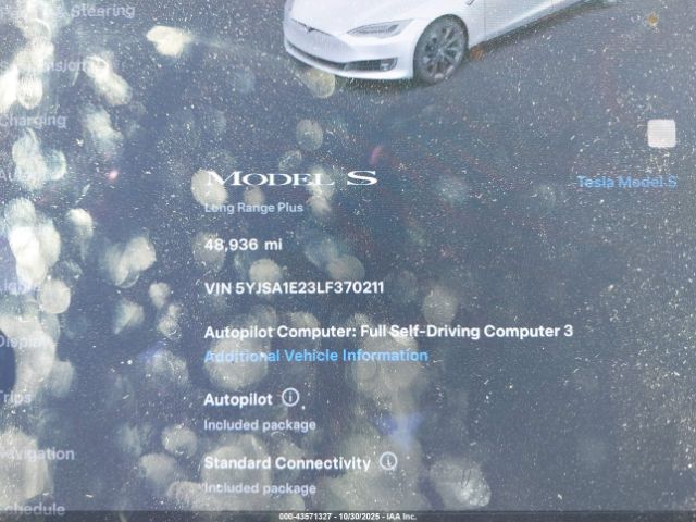 2020 TESLA MODEL S 5YJSA1E23LF370211 Photo 6