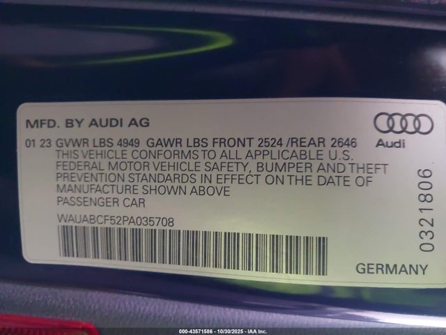 2023 AUDI A5 SPORTBACK WAUABCF52PA035708 Photo 8