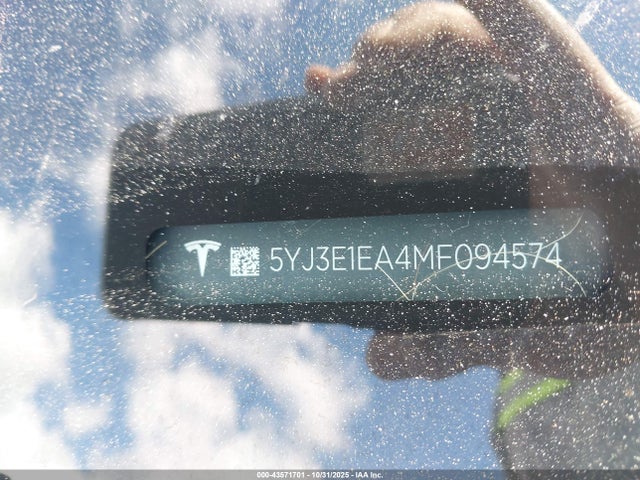 2021 TESLA MODEL 3 5YJ3E1EA4MF094574 Photo 8