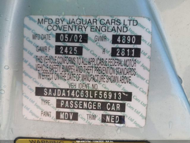 2003 JAGUAR XJ SAJDA14C63LF56913 Photo 8