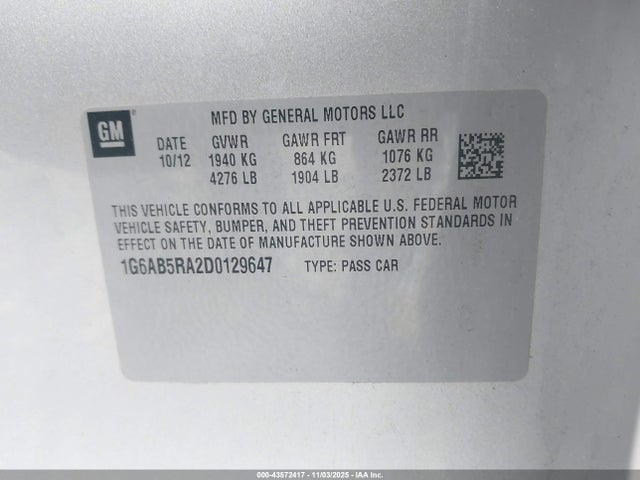 2013 CADILLAC ATS 1G6AB5RA2D0129647 Photo 8