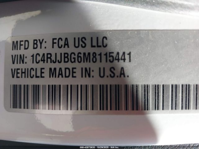 2021 JEEP GRAND CHEROKEE L 1C4RJJBG6M8115441 Photo 8