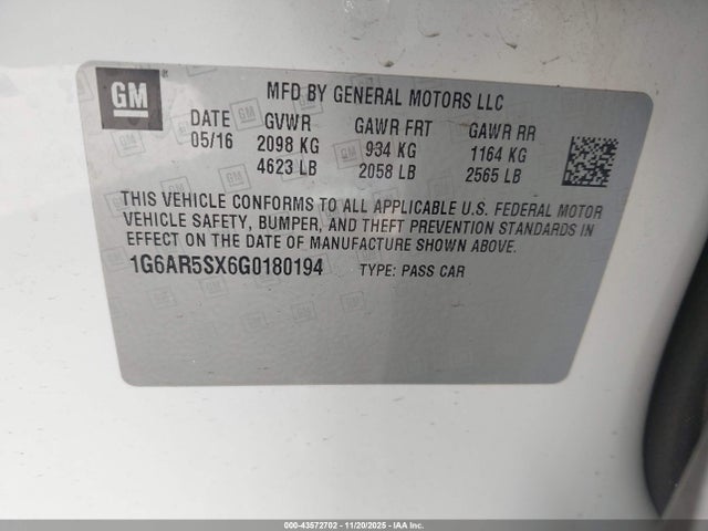 2016 CADILLAC CTS 1G6AR5SX6G0180194 Photo 8