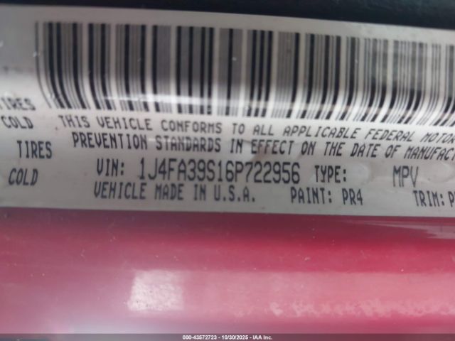 2006 JEEP WRANGLER 1J4FA39S16P722956 Photo 8