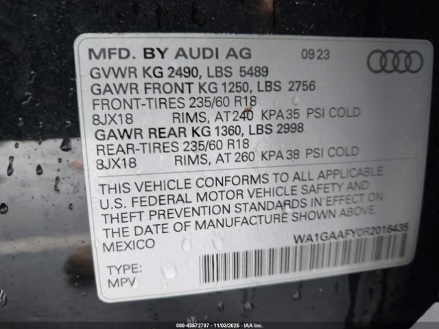 2024 AUDI Q5 WA1GAAFY0R2016435 Photo 8